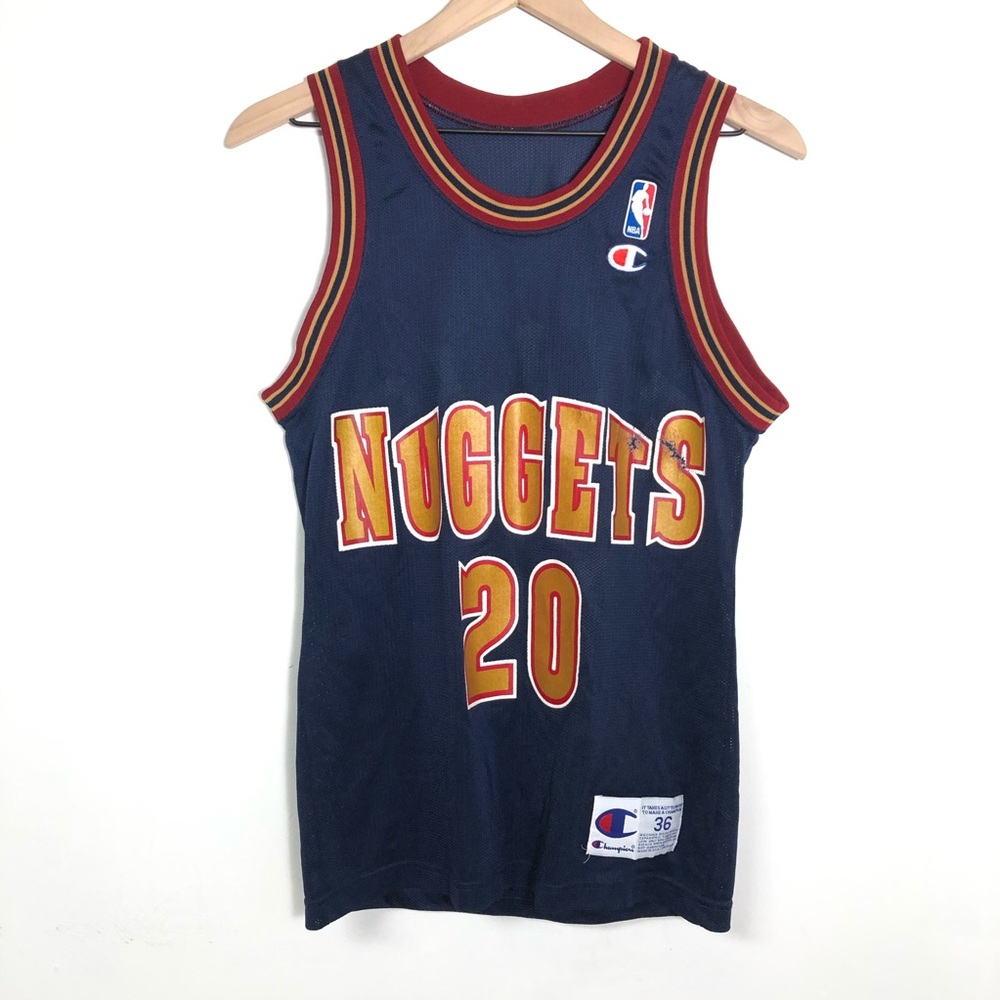 Vintage 90’s NBA Nuggets Ellis Jersey basketball - Picture 1 of 8
